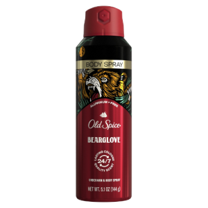 Old Spice Aluminum Free Body Spray for Men, Bearglove, 144g